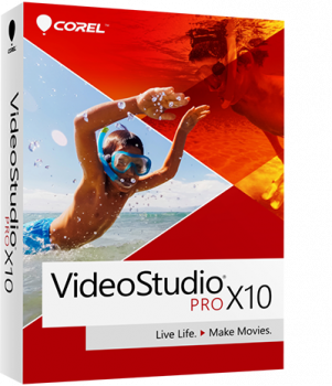 Corel VideoStudio Pro X10 video editing software box